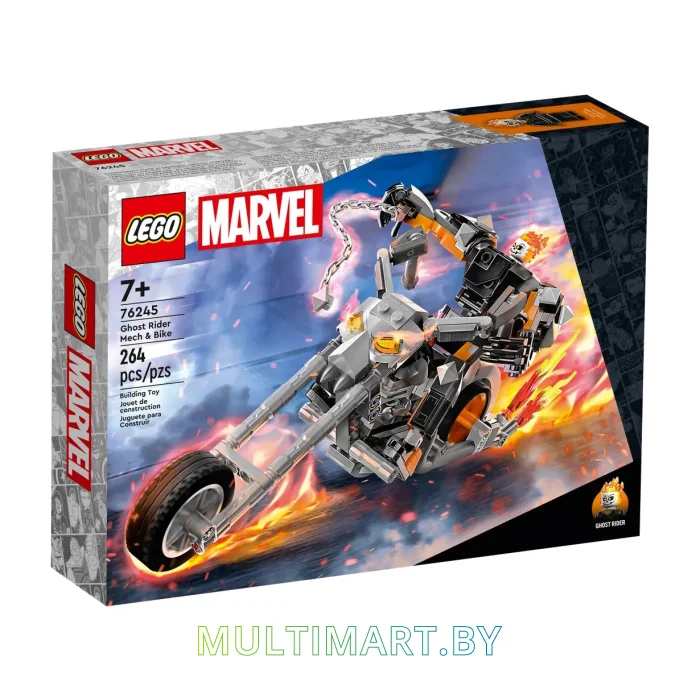 Конструктор LEGO Marvel 76245 Робот и мотоцикл Призрачного Гонщика